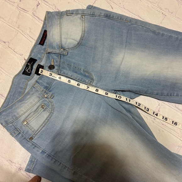 EARL JEANS Women's Stretchy  Light Blue Skinny Jeans ankle length Size 2 EUC - Picture 5 of 10
